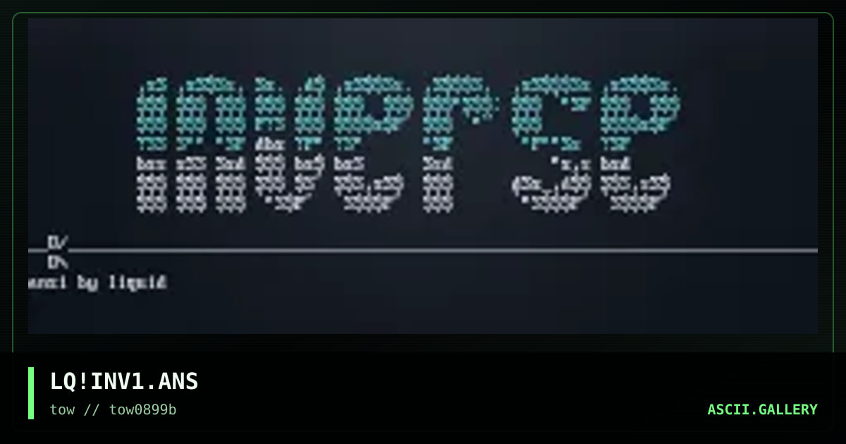inverse ansi, by liquid, 1999