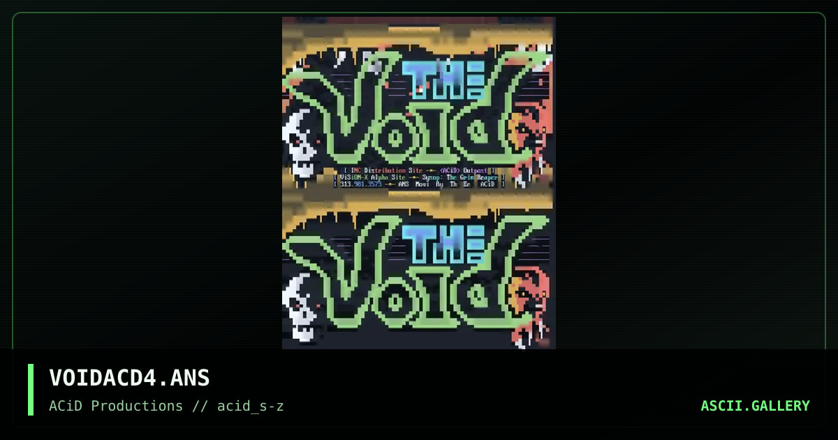 VOIDACD4.ANS, by the eel, 1990