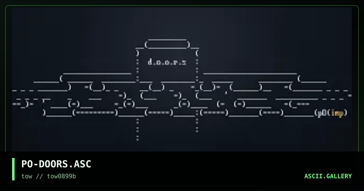 PO-DOORS.ASC, by pogue, 1999