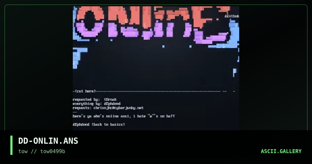 tOrnak's Who's Online, by dephdood, 1999