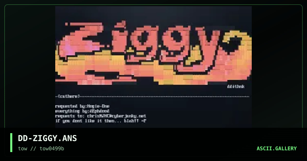 Ziggy, by dephdood, 1999