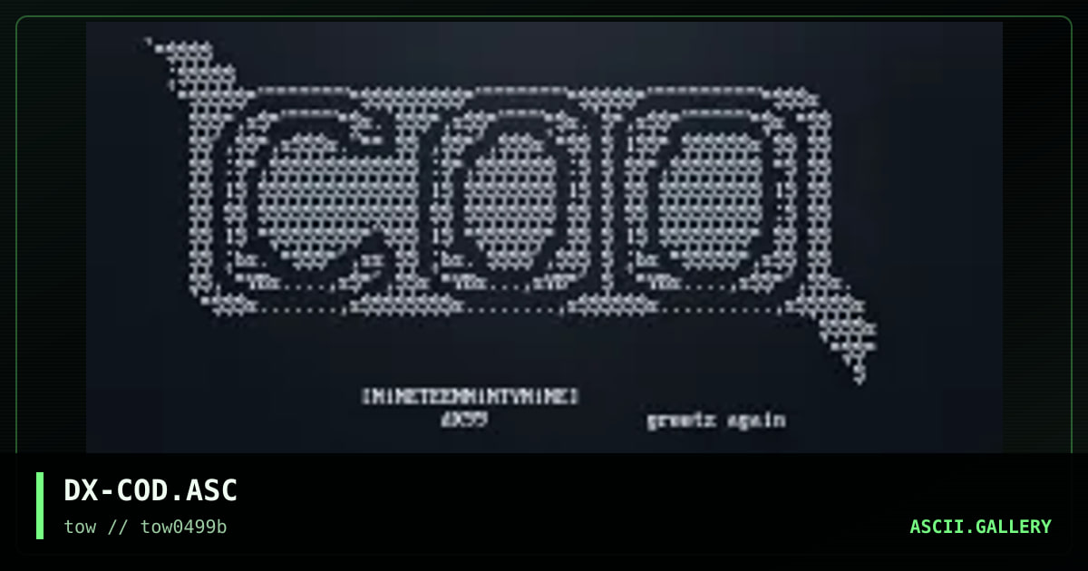 cod, by dextile, 1999