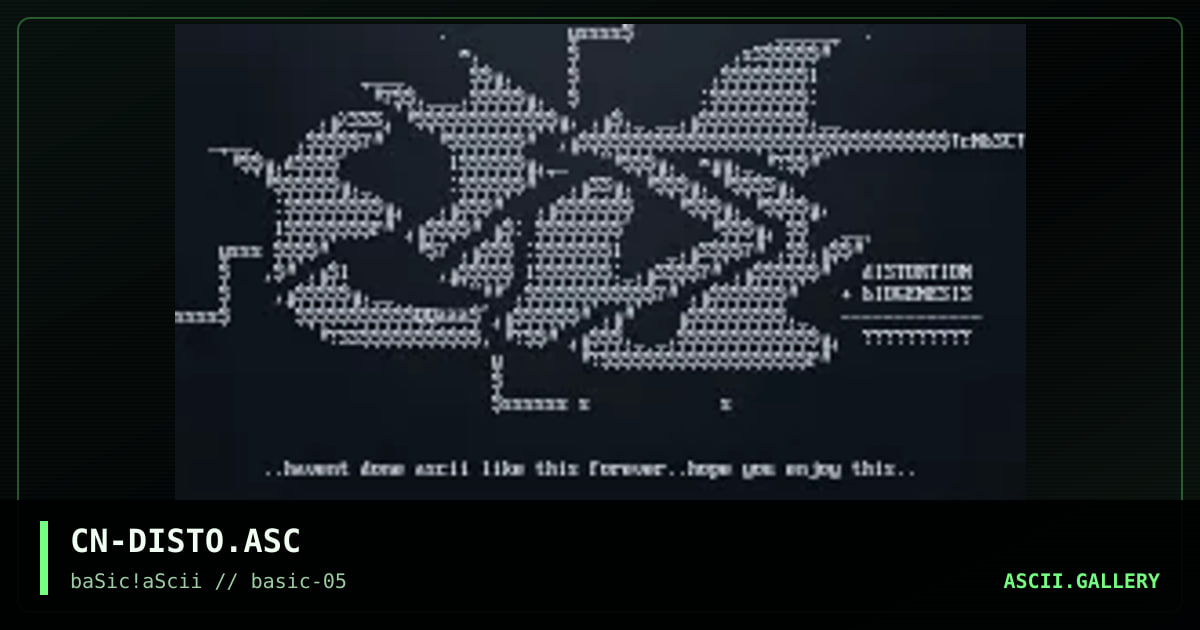 CN-DISTO.ASC, by cain, 1997