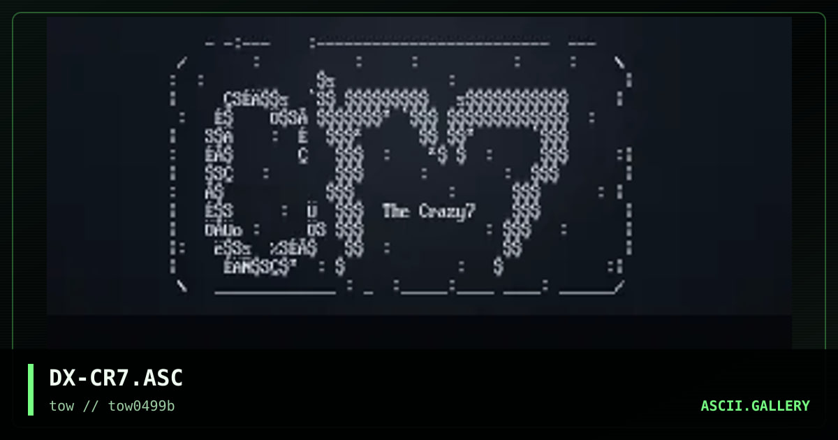 the crazy seven, by dextile, 1999