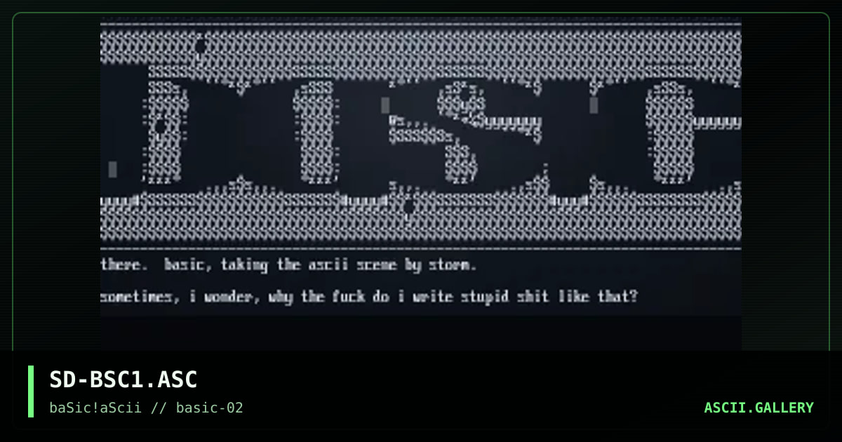 basic NOW., by sirdeath, 1996