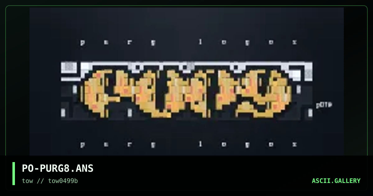purg logo's, by pogue, 1999