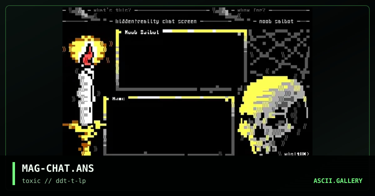 hidden!reality chat screen, by magneto, 1997