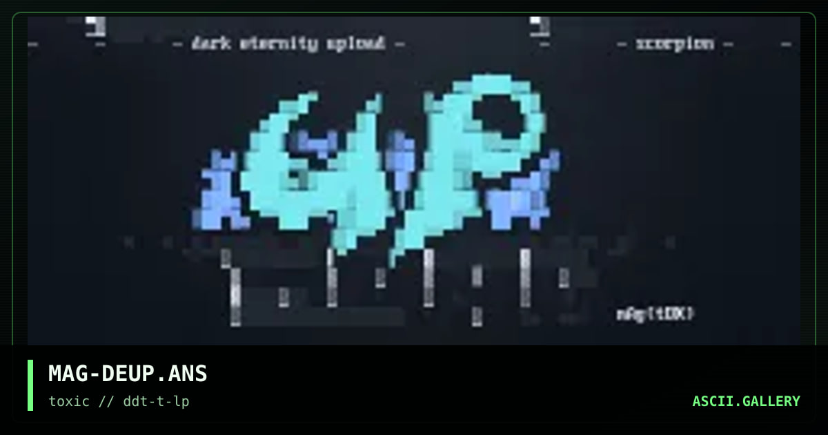 dark eternity upload\0, by magneto, 1997