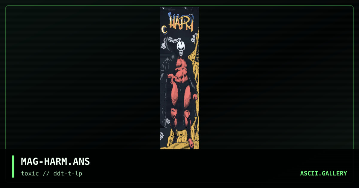 harm magazine, by magneto, 1997