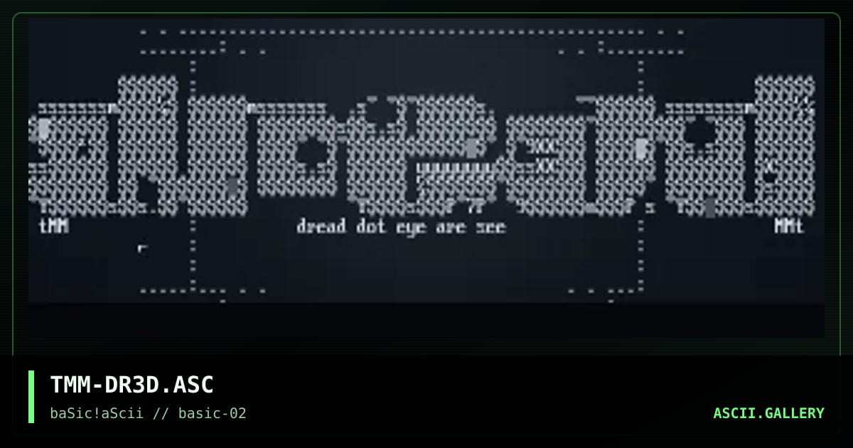 dread logo #1, by tmm, 1996