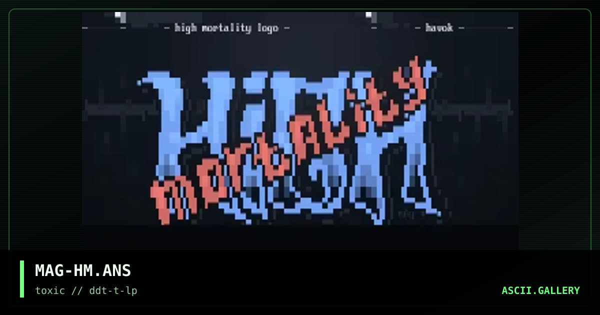 high mortality logo, by magneto, 1997