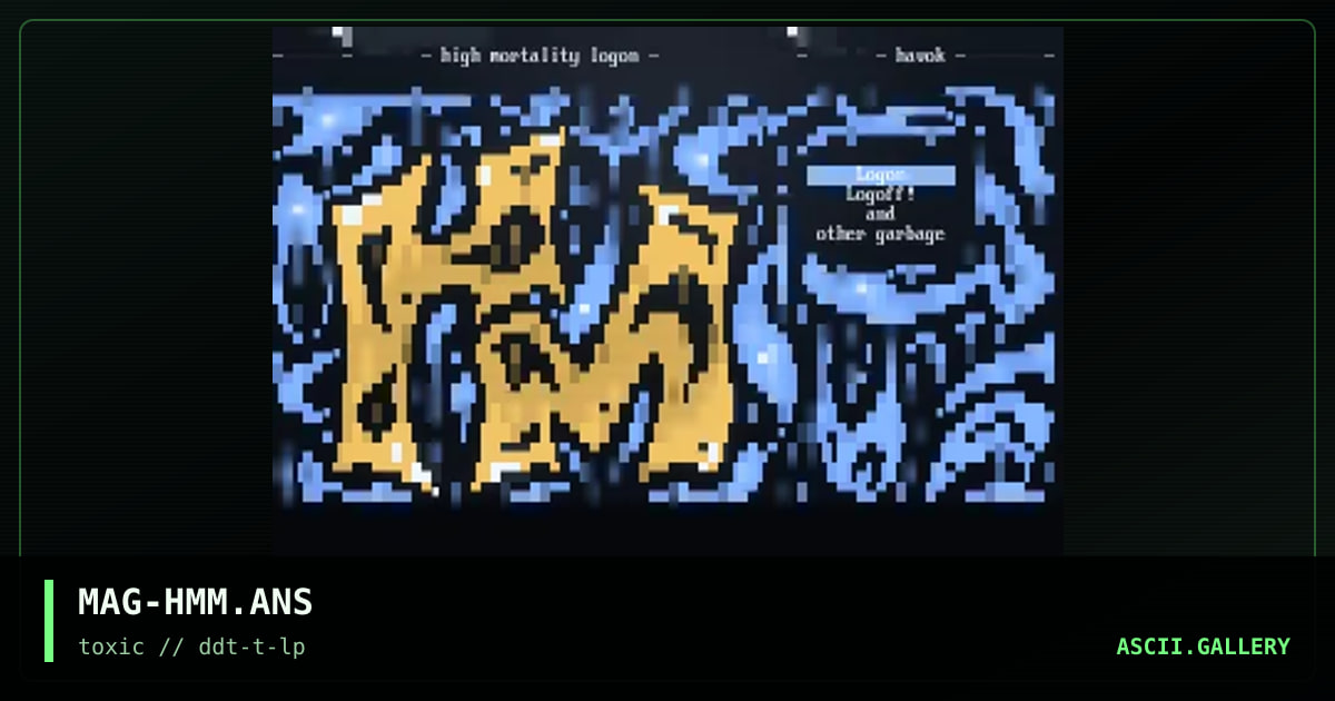 high mortality logon, by magneto, 1997