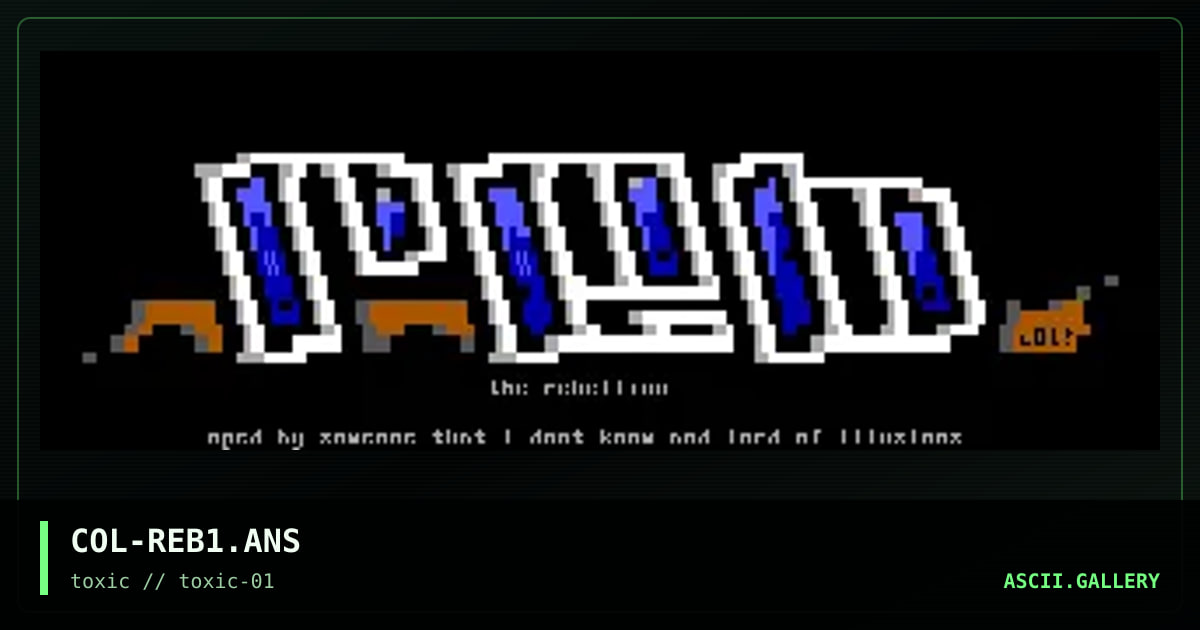 the rebellion, by colorblind, 1996