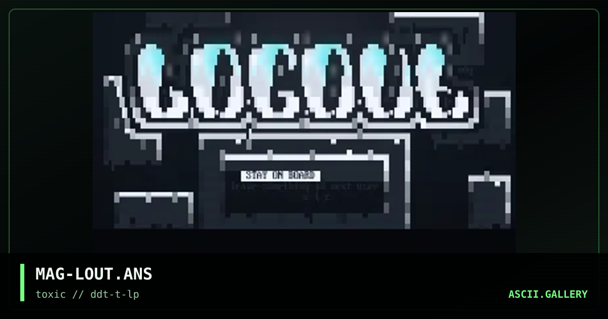 Logout Matrix, by magneto, 1997