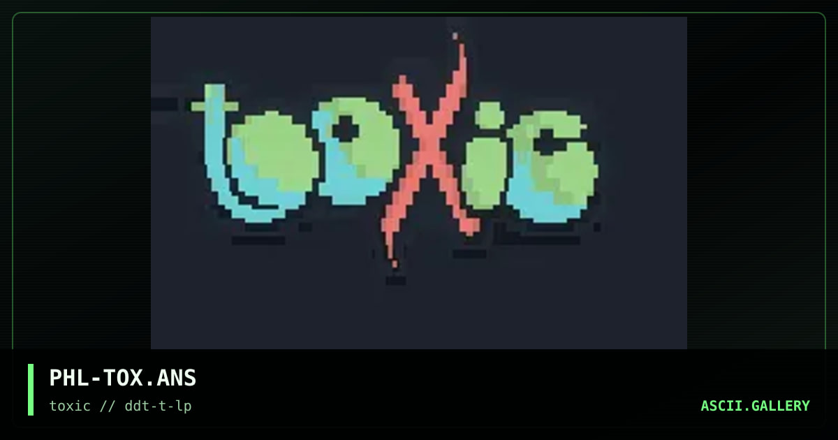 ToXiC logo, by phantom lord, 1997