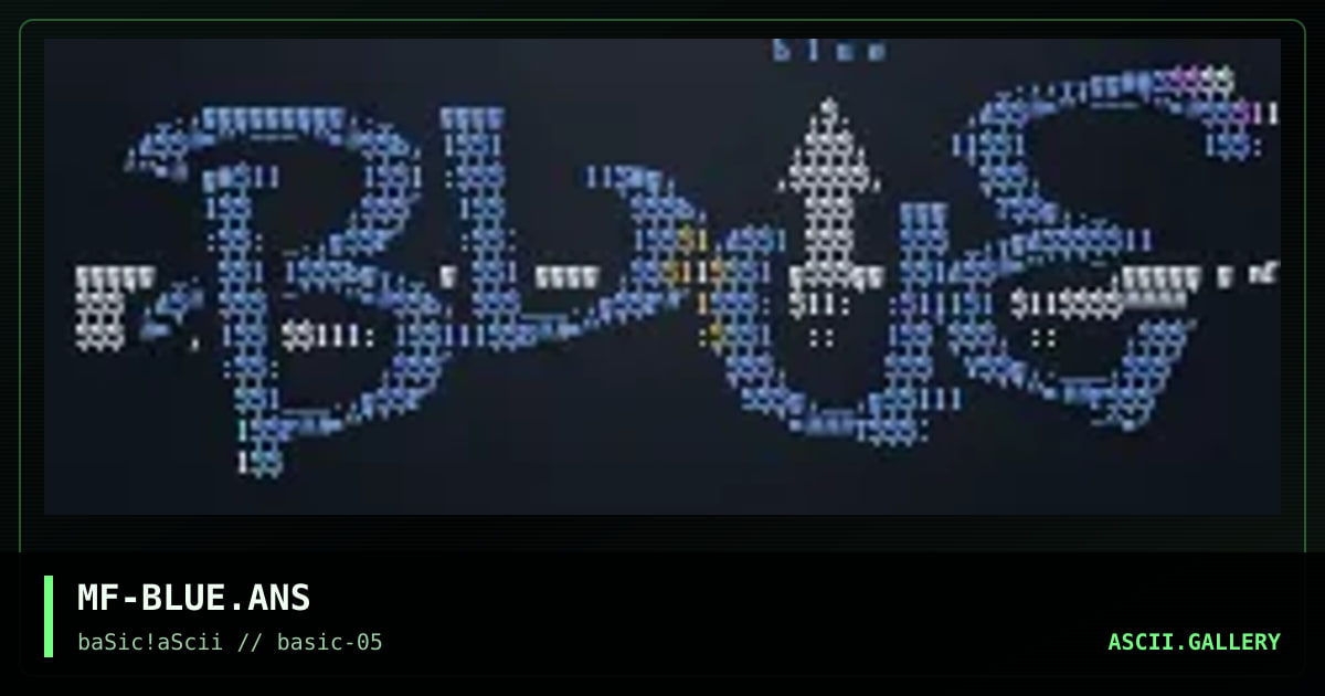 MF-BLUE.ANS, by mortify, 1997