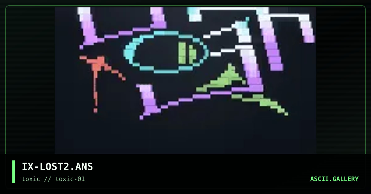 IX-LOST2.ANS, by illusion x, 1996