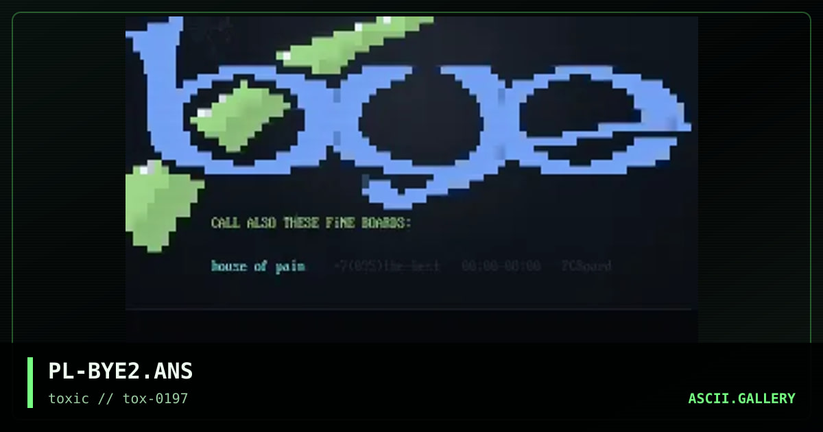 Bye =)\0, by painless, 1997
