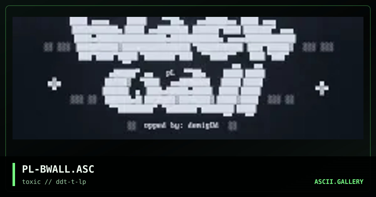 Black Wall, by painless, 1997
