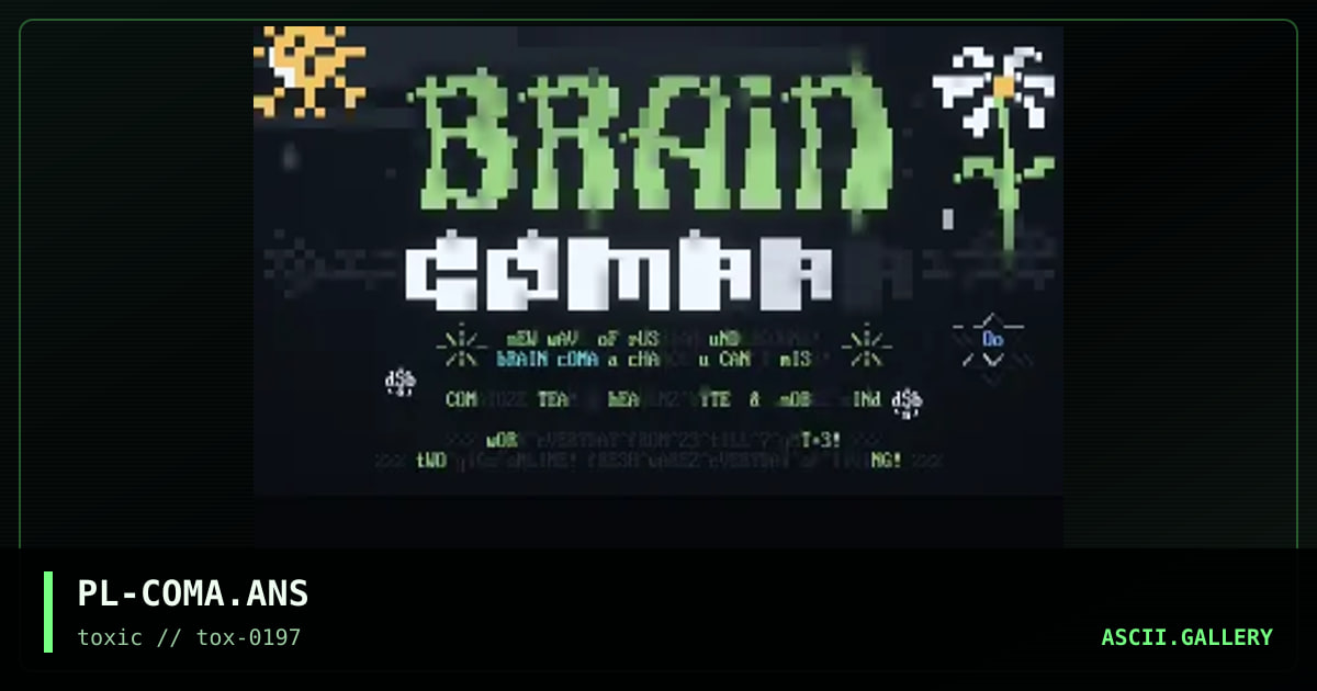 Brain Coma\0, by painless, 1997