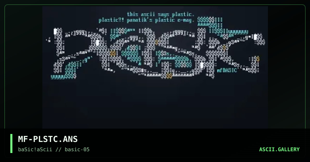 MF-PLSTC.ANS, by mortify, 1997