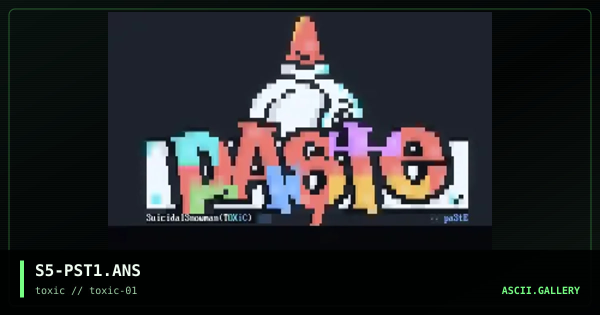 PASTE, by suicidalsnowman, 1996