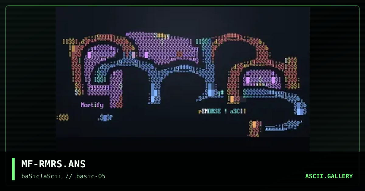 remorse, by mortify, 1997