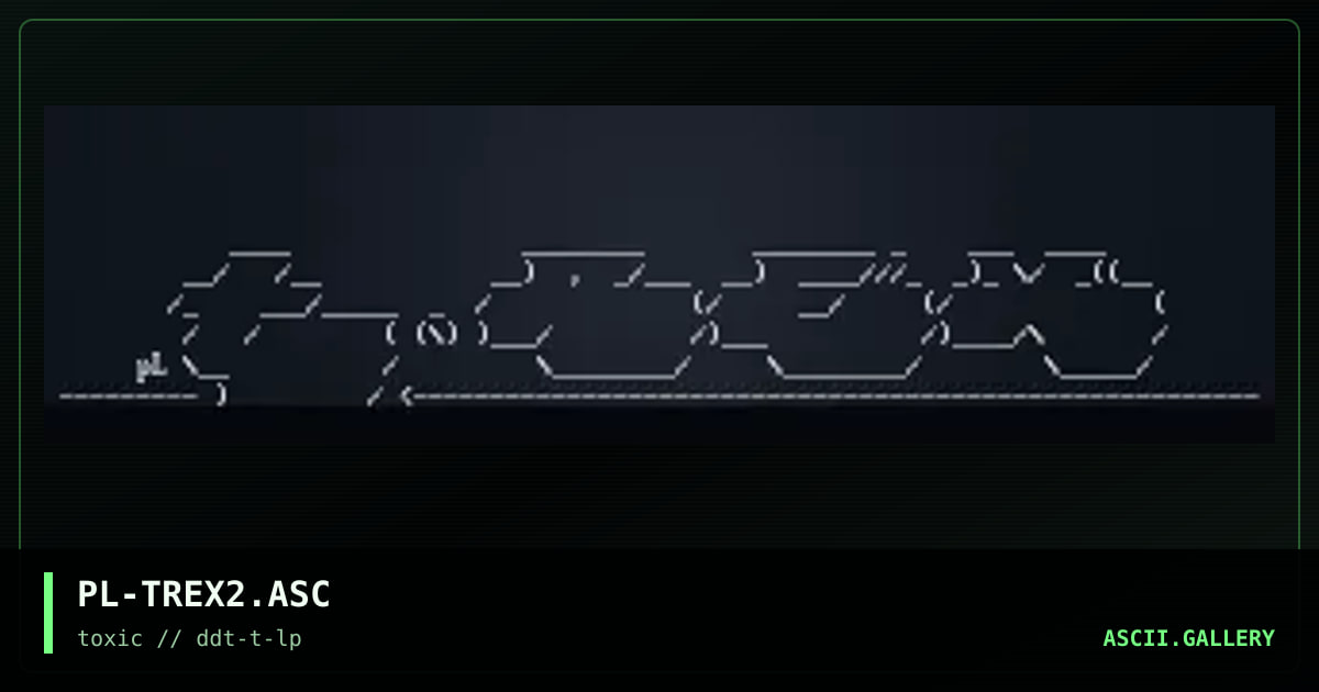 huh.. t-rex =), by painless, 1997