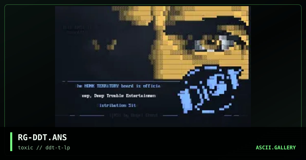 Logo for DDT Ent. distros, by royal ghost, 1997