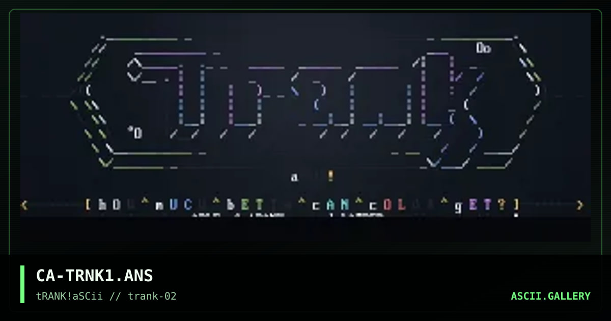 Trank in COLOR!, by cable, 1995