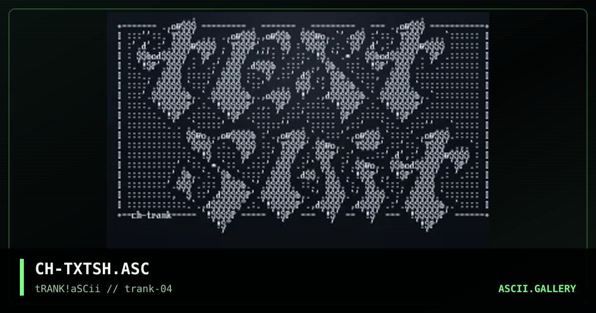 CH-TXTSH.ASC, by cypher hex, 1995