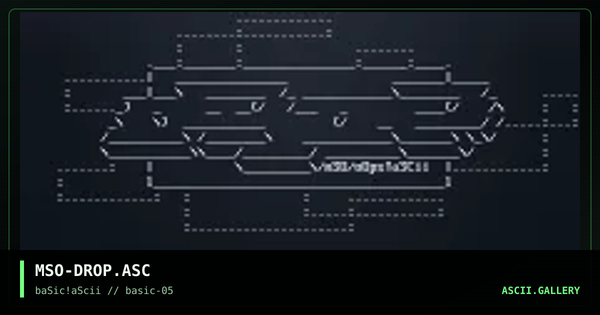 MSO-DROP.ASC, by mso, 1997