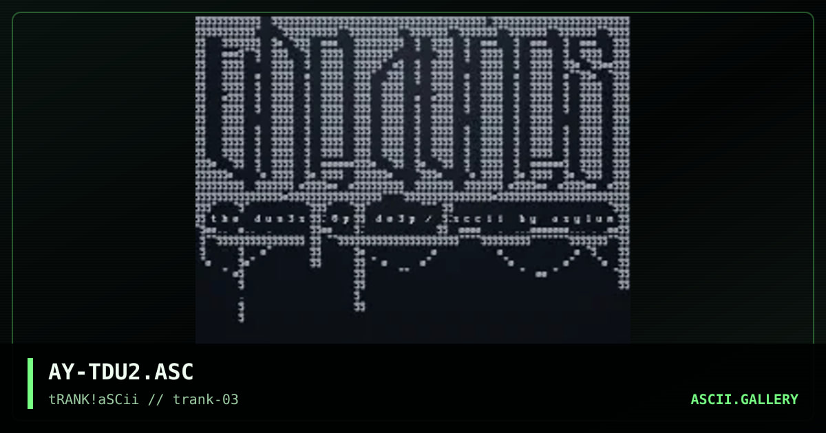 AY-TDU2.ASC, by asylum, 1995
