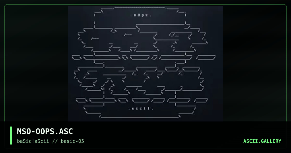 MSO-OOPS.ASC, by mso, 1997