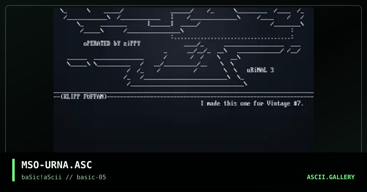 MSO-URNA.ASC, by mso, 1997