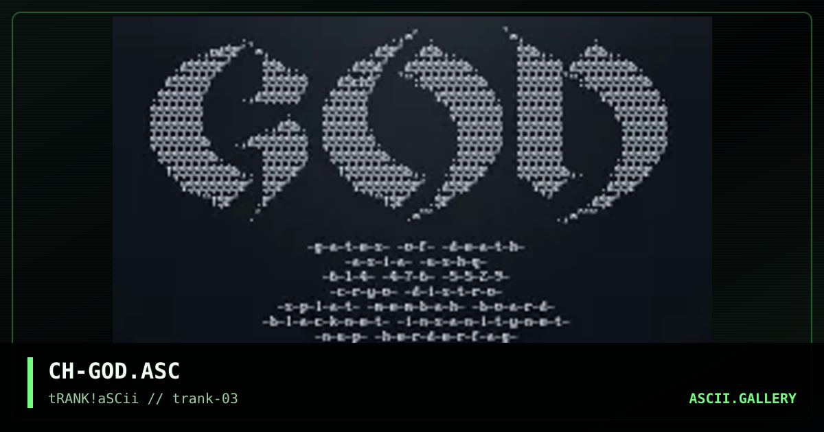 CH-GOD.ASC, by cypher hex, 1995
