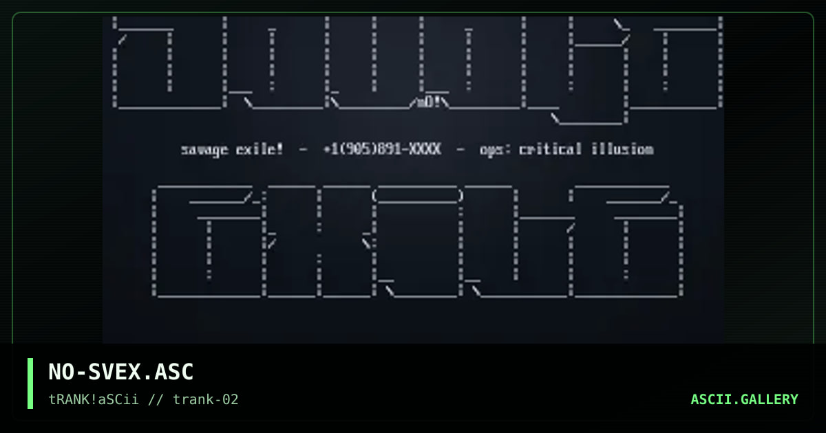 NO-SVEX.ASC, by nitrogen, 1995