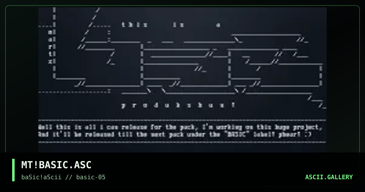 MT!BASIC.ASC, by martz, 1997