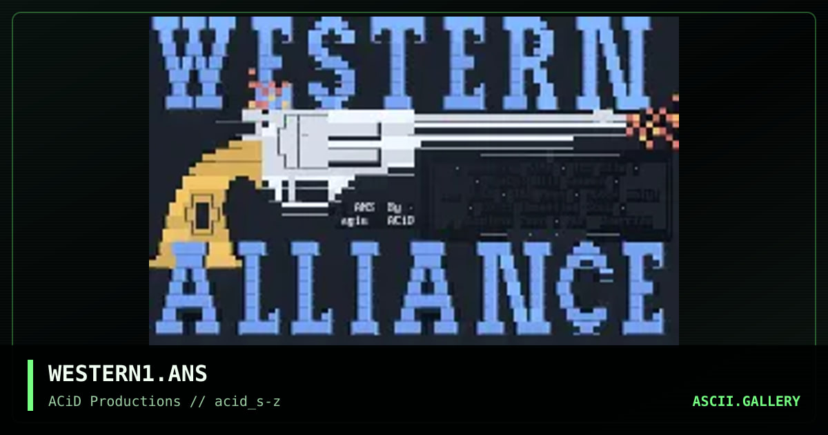 WESTERN1.ANS, by magius, 1990