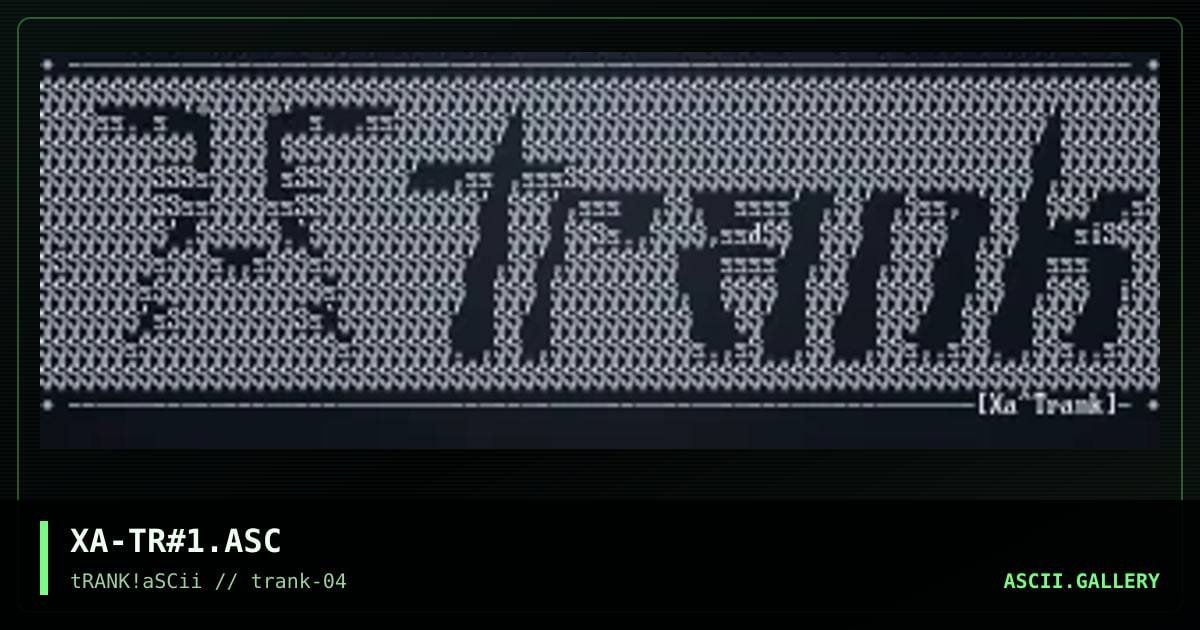 XA-TR#1.ASC, by xane, 1995