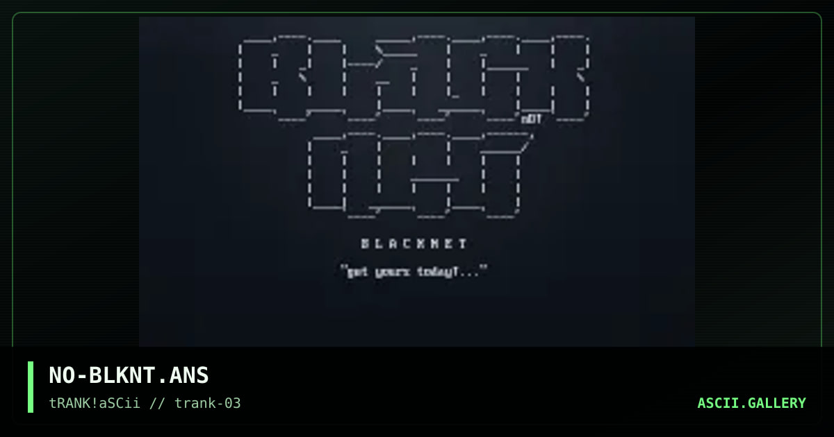 BlacK net .., by nitro, 1995