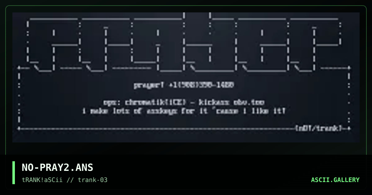 prayer/908, by nitrogen, 1995