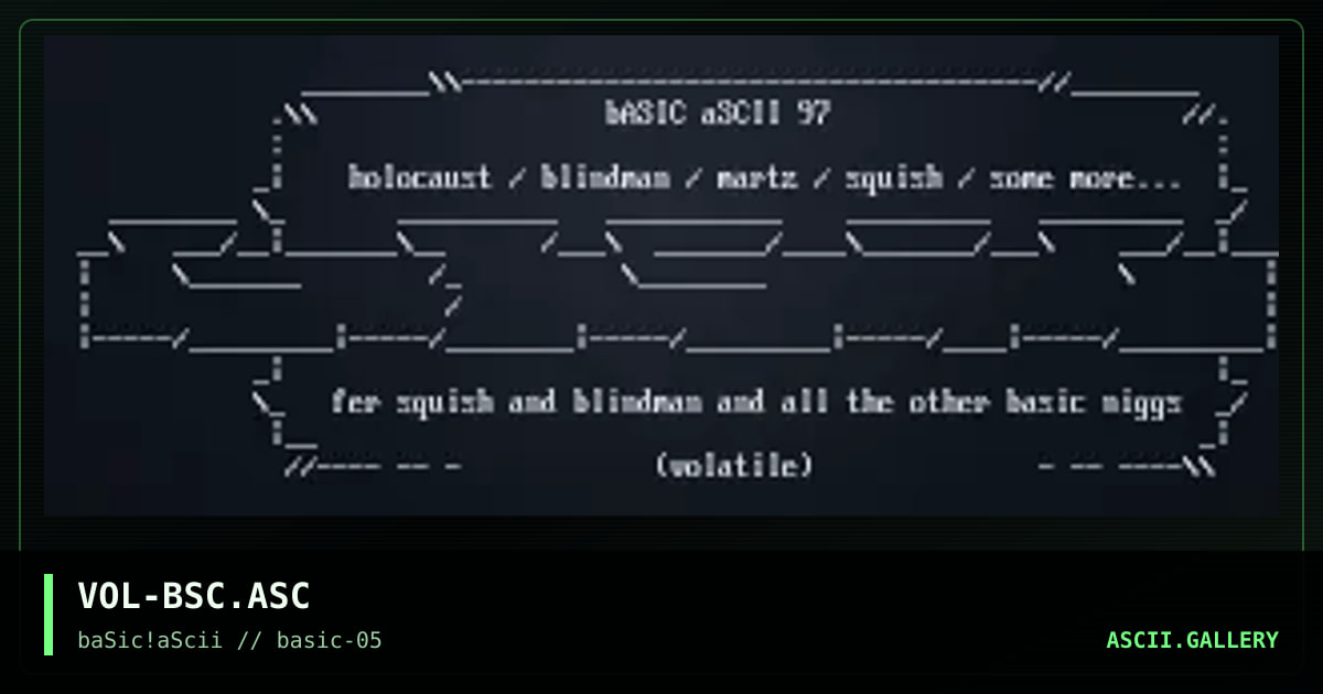 VOL-BSC.ASC, by volatile, 1997