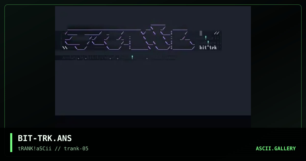 trank!ascii, by bitstream, 1995