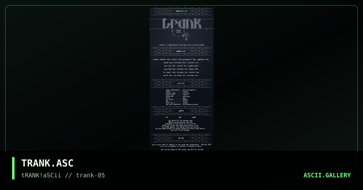 TRANK.ASC, by sir death, 1995