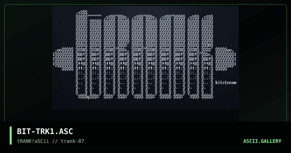 Trank, by bitstream, 1996