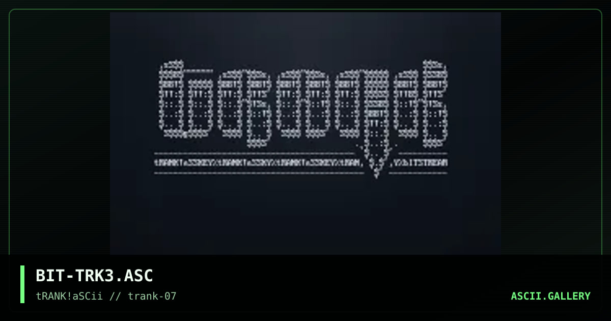 Trank, by bitstream, 1996