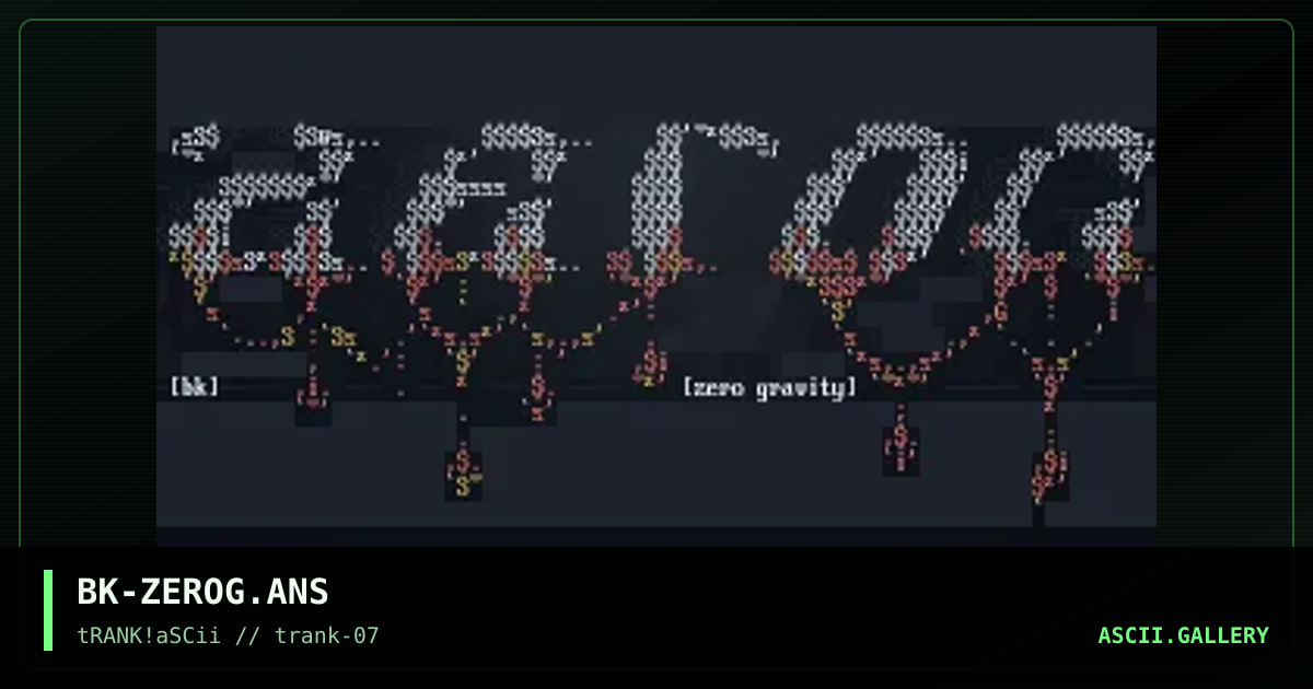 BK-ZEROG.ANS, by black knight, 1996