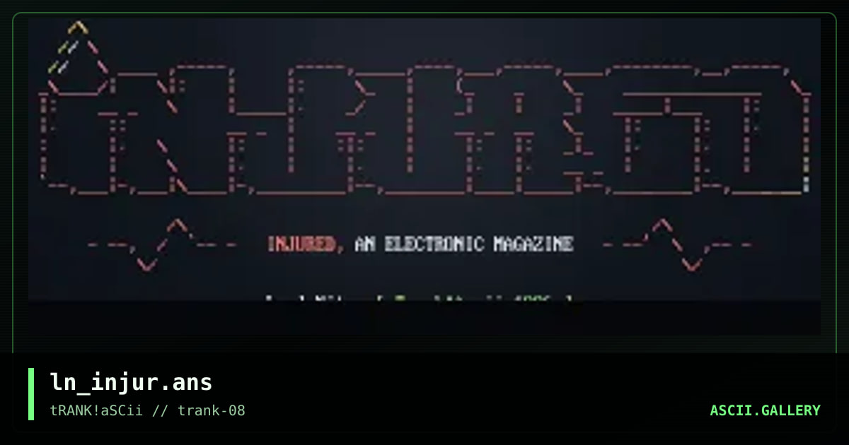 Injured Emag, by lord nitro, 1996