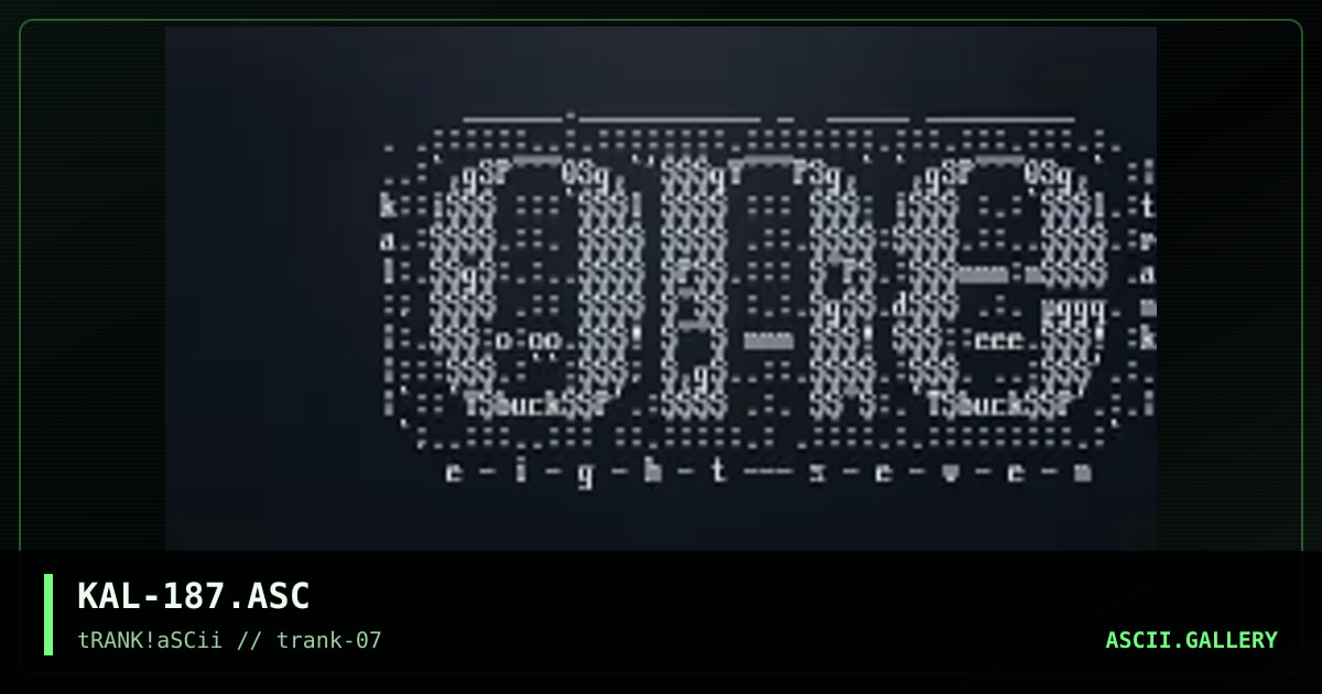 KAL-187.ASC, by kaleidas, 1996